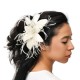 Tocado de Novia Hojas y Plumas