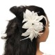 Tocado de Novia Lilis Organza y Plumas