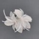 Tocado de Novia Lilis Organza y Plumas