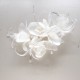 Peineta de flores de organza de seda TN-08