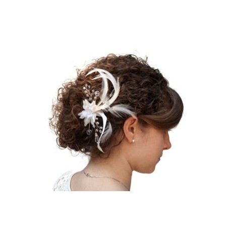 Horquillas de Novia Flor y Cristales