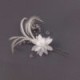 Horquillas de Novia Flor y Cristales