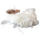 Tocado de Novia Diadema Flores y Plumas