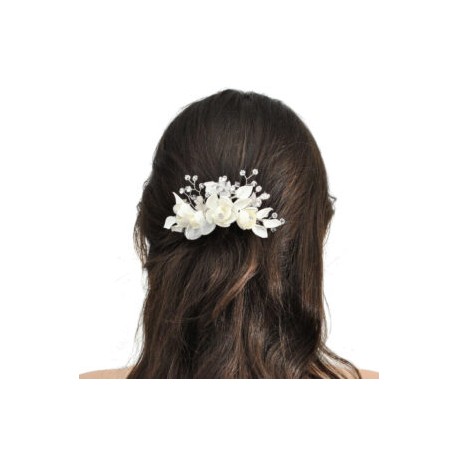 Tocado de Novia Peineta Gardenias Mini