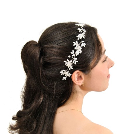 Tiara de Novia Flexible de Cristales