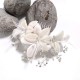 Tocado de Novia Flores Lilis y Cristales Mod 76