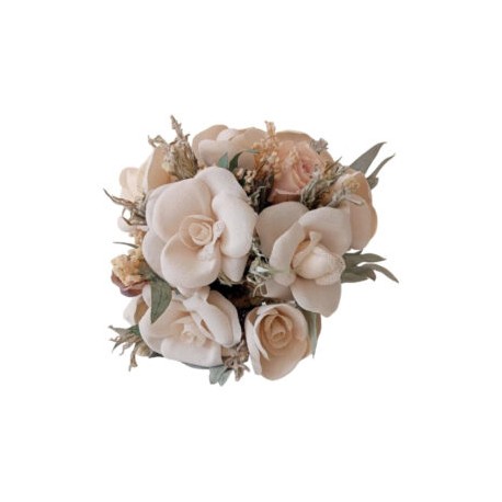 Ramo de Novia Rosas Yute y Manta