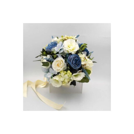 Ramo de Novia Artificial Azul
