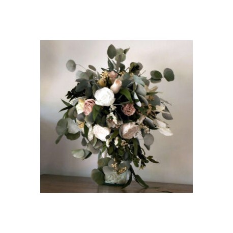 Ramo de Novia Vintage de Rosas Preservadas