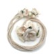 Lazo para Bodas Rosas de Yute LTA020