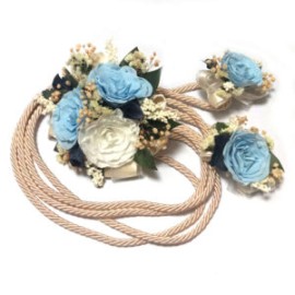 Lazo de Boda de Rosas Azul