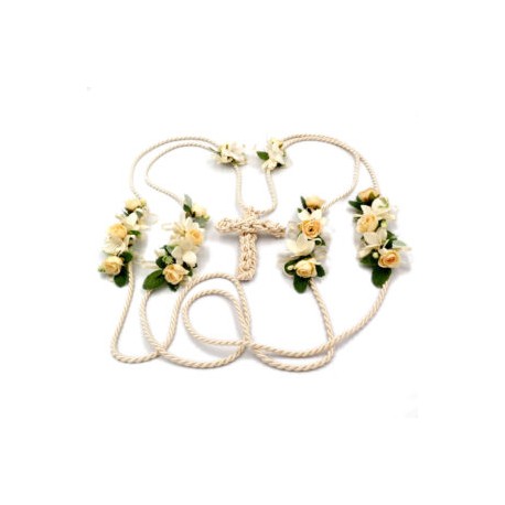 Lazo para Bodas Rosas con Cruz LTA021
