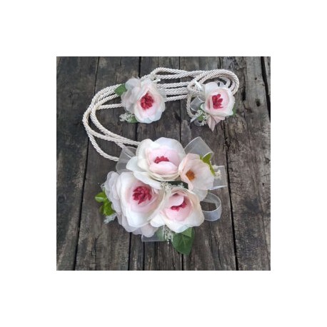 Lazo de Boda Peonias Tonos Pastel LTA006